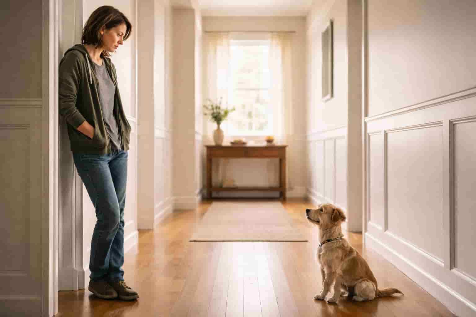 A person does everything for their new dog, yet still feels like they’re just looking after someone else’s pet.